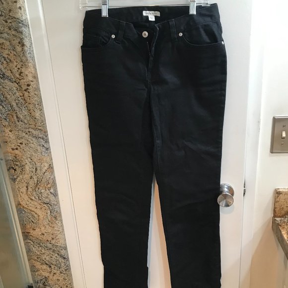 Boston Proper Deep black mid/low-rise jeans, size 4 - Picture 4 of 6